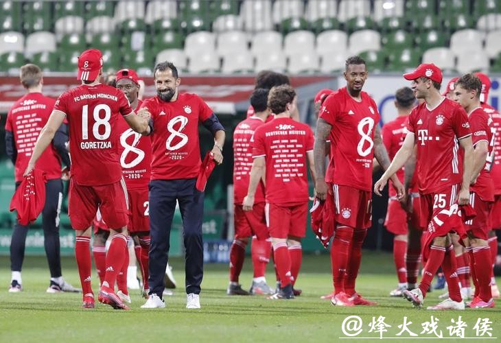 德甲-莱万制胜球 拜仁1-0提前两轮加冕8连冠